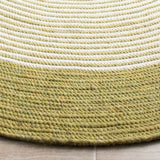 Safavieh Braided 5'-0" x 7'-0" Rug in Green / Ivory