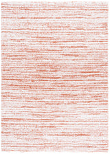 Safavieh Rumi Shag 4'-0" x 6'-0" Rug in Rust / Ivory