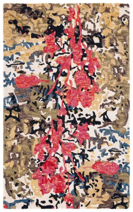 Safavieh Blossom 3'-0" x 5'-0" Rug in Green / Ivory