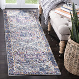 Safavieh Evoke 2'-2" x 7'-0" Rug in Grey / Navy