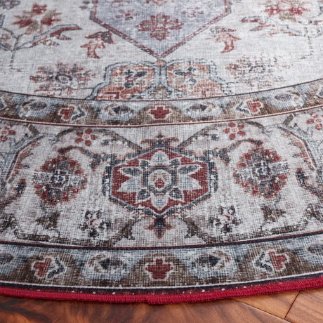 Safavieh Tucson 6'-0" x 6'-0" Rug in Beige Green / Rust