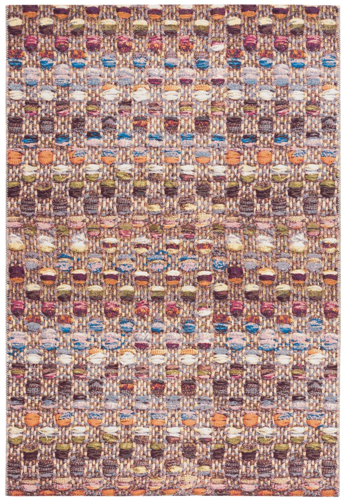 Safavieh Barbados 500 4'-0" x 6'-0" Rug in Purple / Green Rust