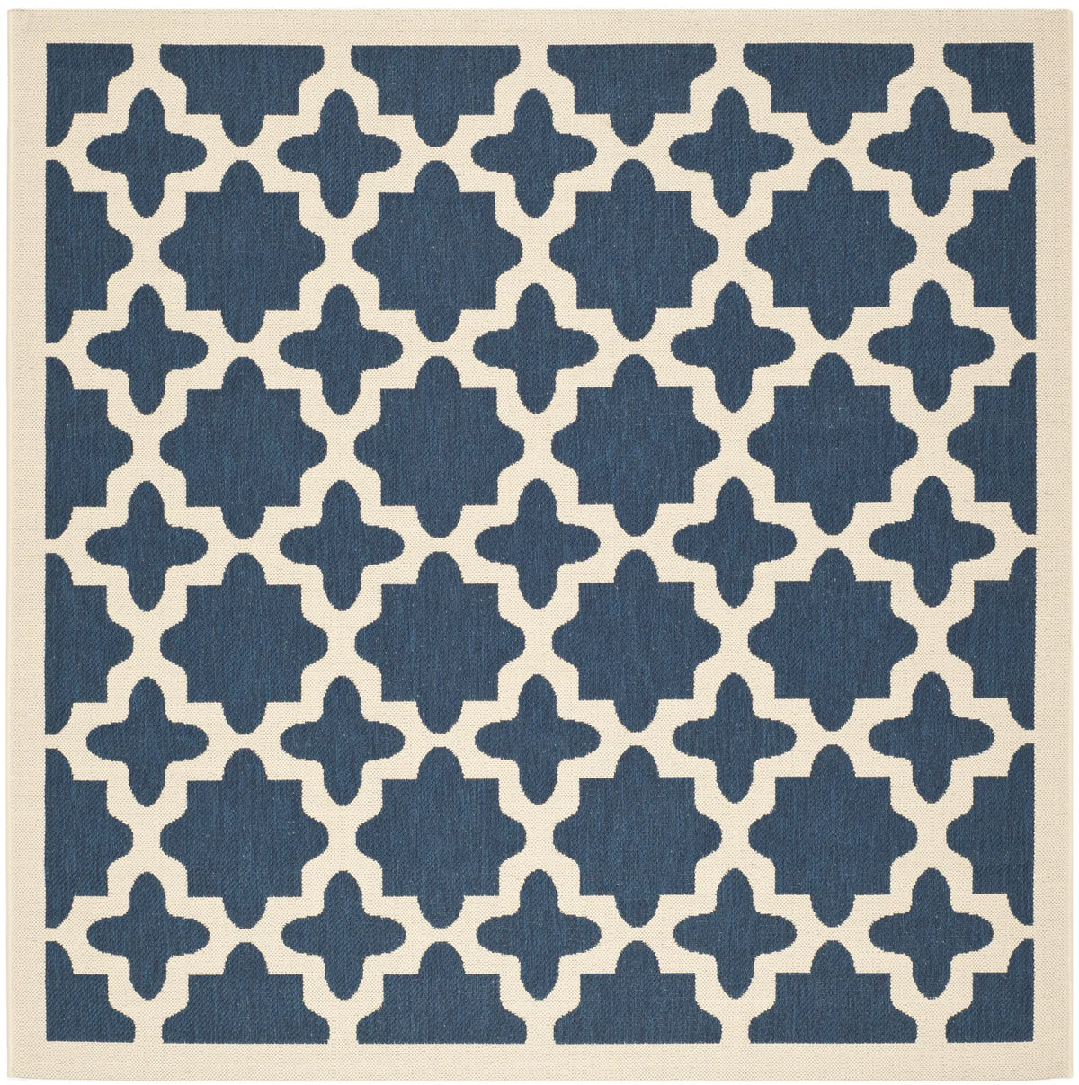 Safavieh Courtyard 6'-7" x 6'-7" Rug in Navy / Beige