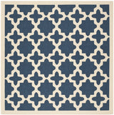 Safavieh Courtyard 6'-7" x 6'-7" Rug in Navy / Beige