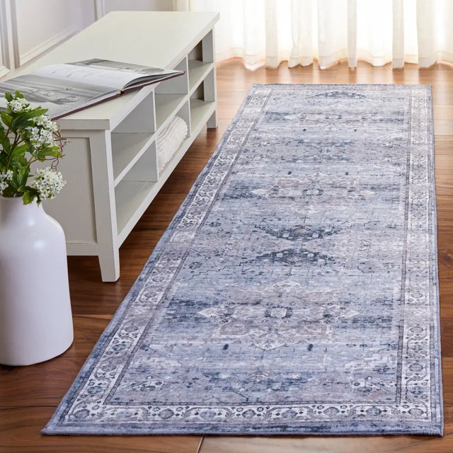 Safavieh Arizona 2'-6" x 8'-0" Rug in Dark Grey / Ivory
