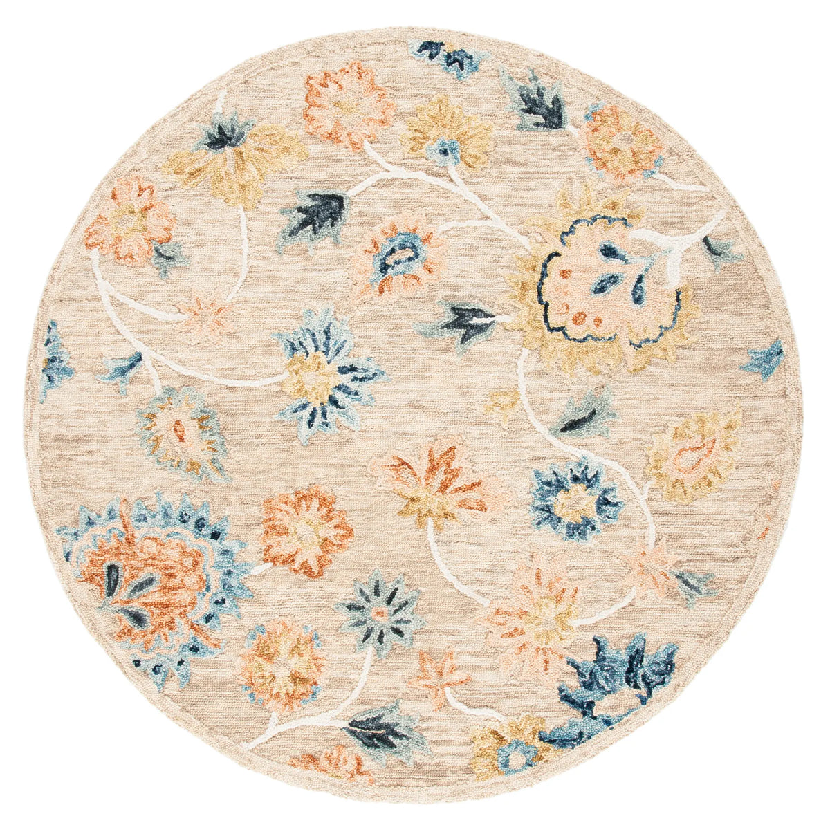 Safavieh Metro 6'-0" x 6'-0" Rug in Beige / Blue