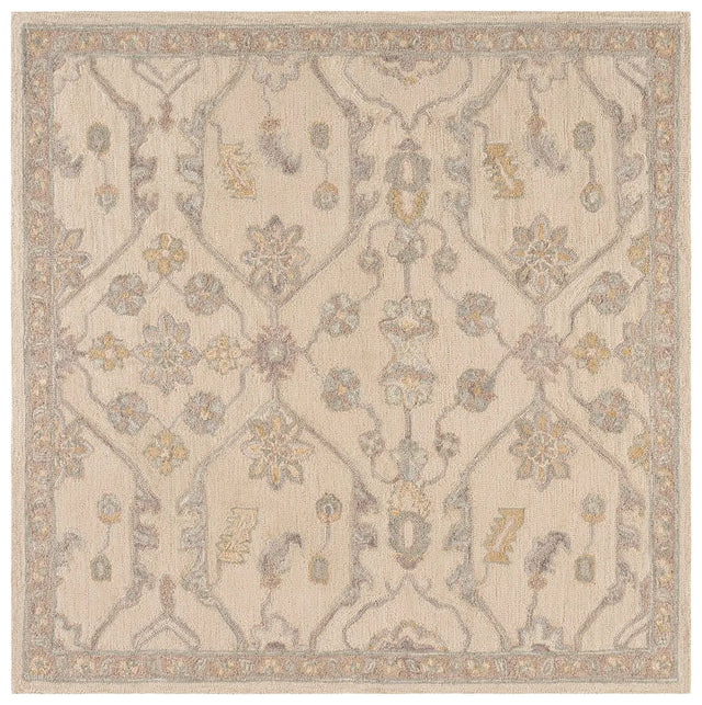 Safavieh Blossom 6'-0" x 6'-0" Rug in Beige / Purple