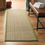 Safavieh Natural Fiber 2'-6" x 8'-0" Rug in Green / Green