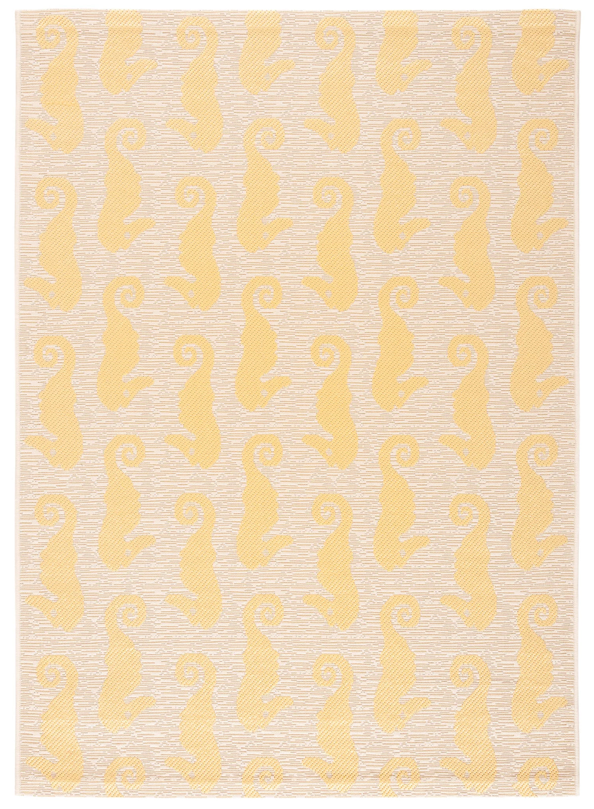 Safavieh Courtyard 4'-0" x 5'-7" Rug in Beige / Yellow