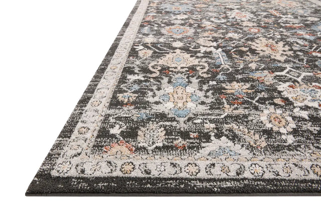 Loloi Odette Odt-04 Charcoal/Multi Rug - rug corner