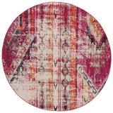 Safavieh Monaco 5'-0" x 5'-0" Rug in Magenta / Multi