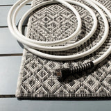 Safavieh Courtyard 4'-0" x 5'-7" Rug in Grey / Black