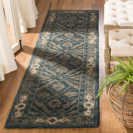 Safavieh Anatolia 2'-3" x 8'-0" Rug in Navy / Ivory