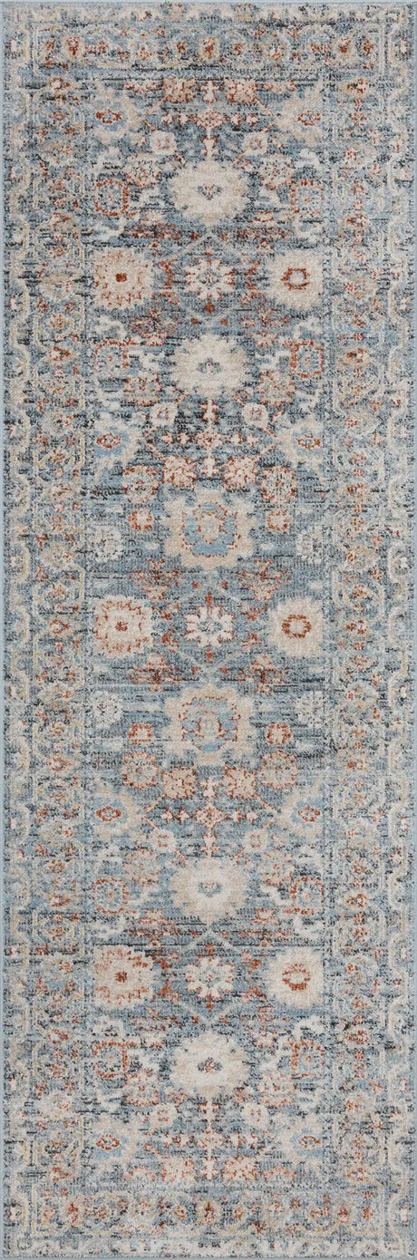 Loloi Odette Odt-07 Sky/Rust Rug - runner flat