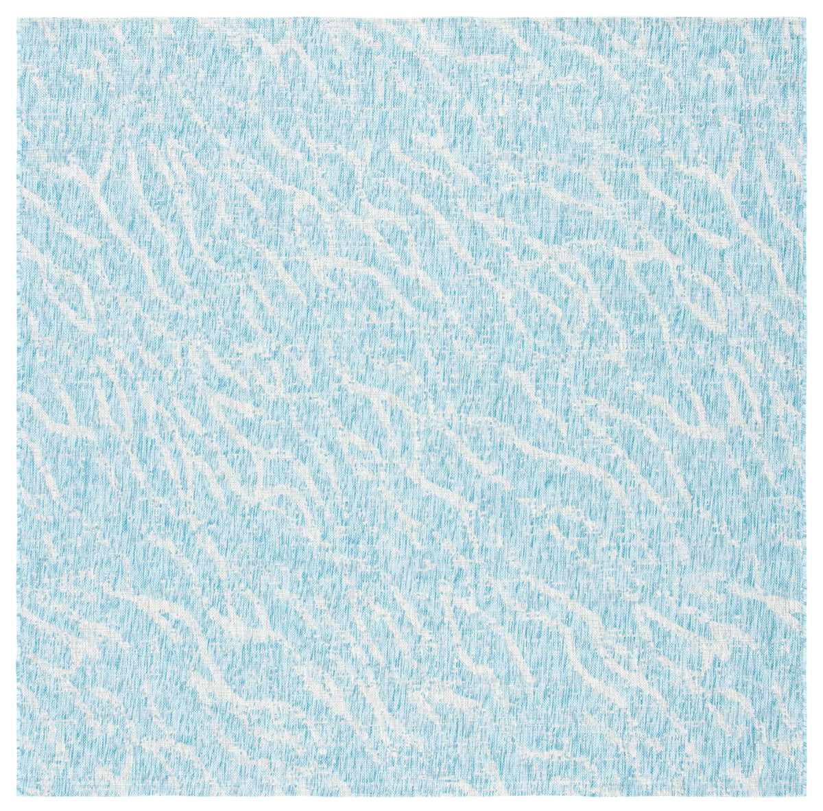 Safavieh Courtyard 6'-7" x 6'-7" Rug in Aqua / Grey
