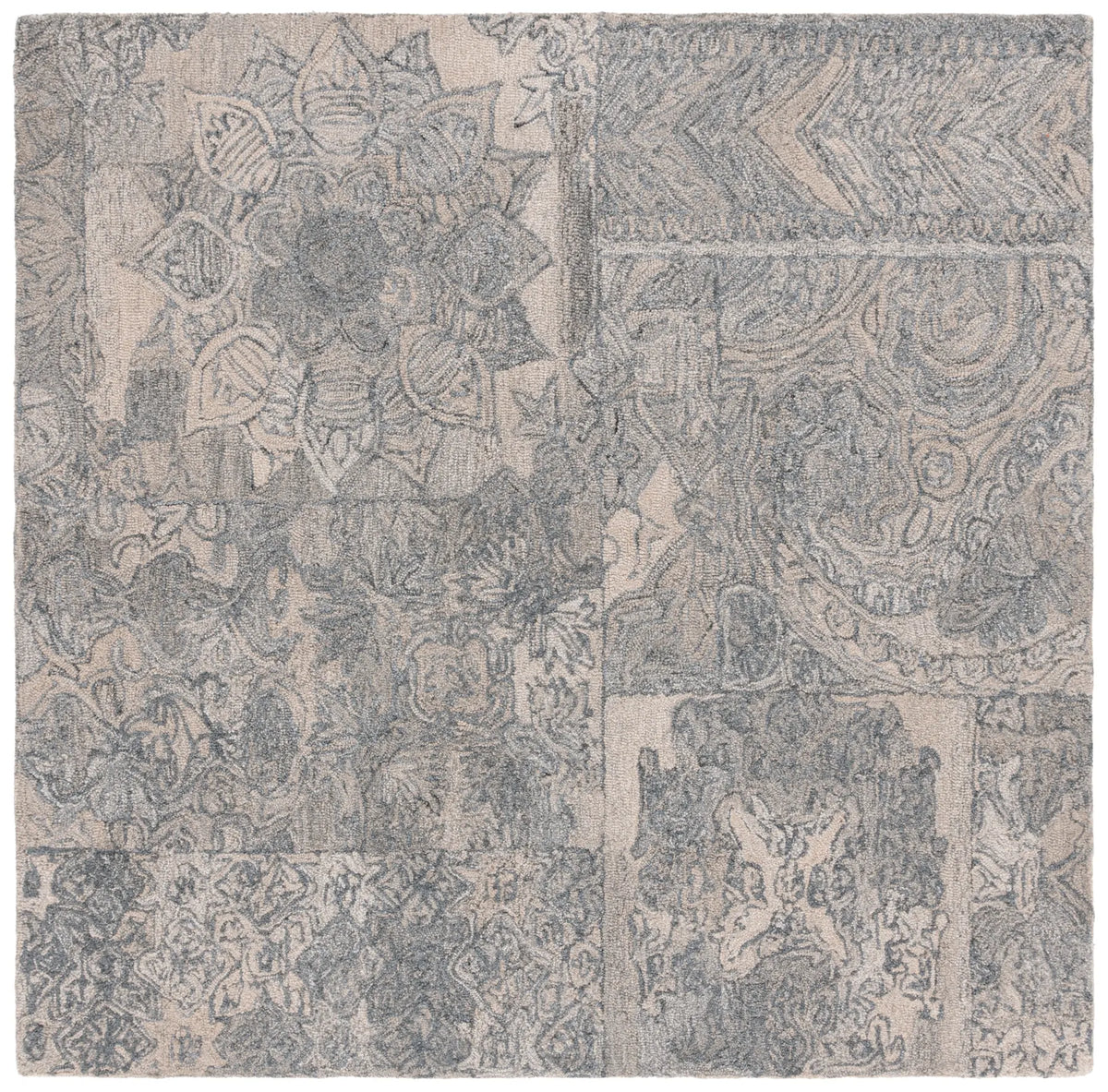 Safavieh Abstract 6'-0" x 6'-0" Rug in Beige / Grey