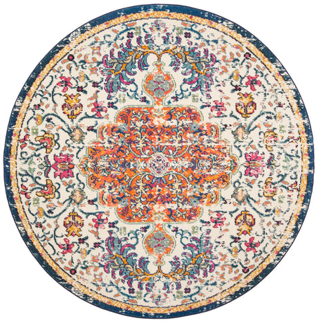 Safavieh Madison 5'-0" x 5'-0" Rug in Ivory / Orange