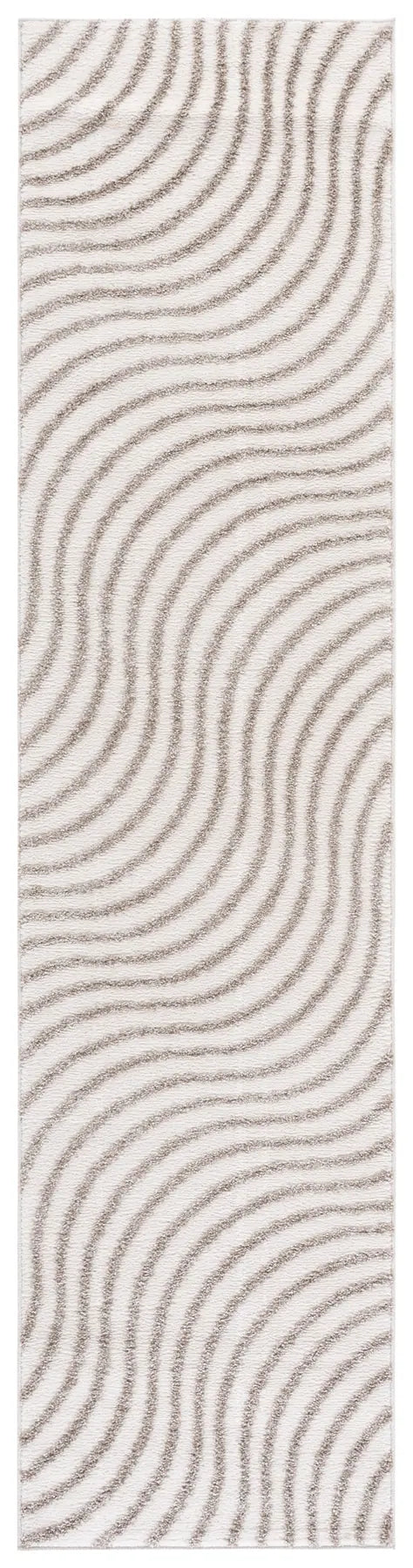 Safavieh Wave 2'-2" x 9'-0" Rug in Ivory / Beige