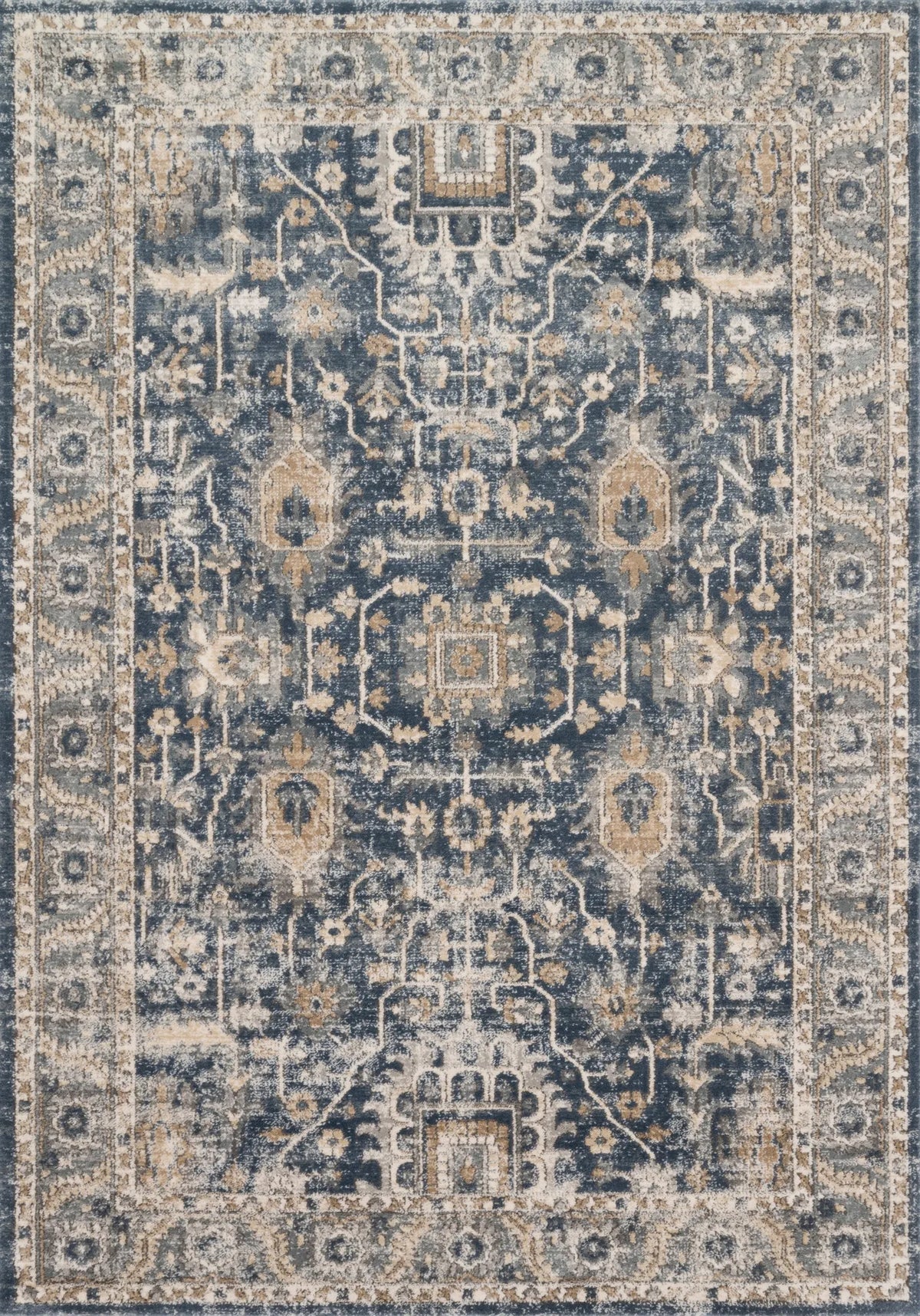 Loloi Teagan Tea-03 Denim/Pebble Rugs - main flat