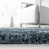 Safavieh Hudson Shag 5'-3" x 7'-6" Rug in Slate Blue / Ivory