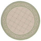 Safavieh Courtyard 5'-3" x 5'-3" Rug in Natural / Olive