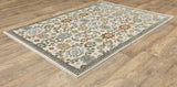 Oriental Weavers Sphinx KEIRA KEI02 Ivory Floral Rugs - angle detail