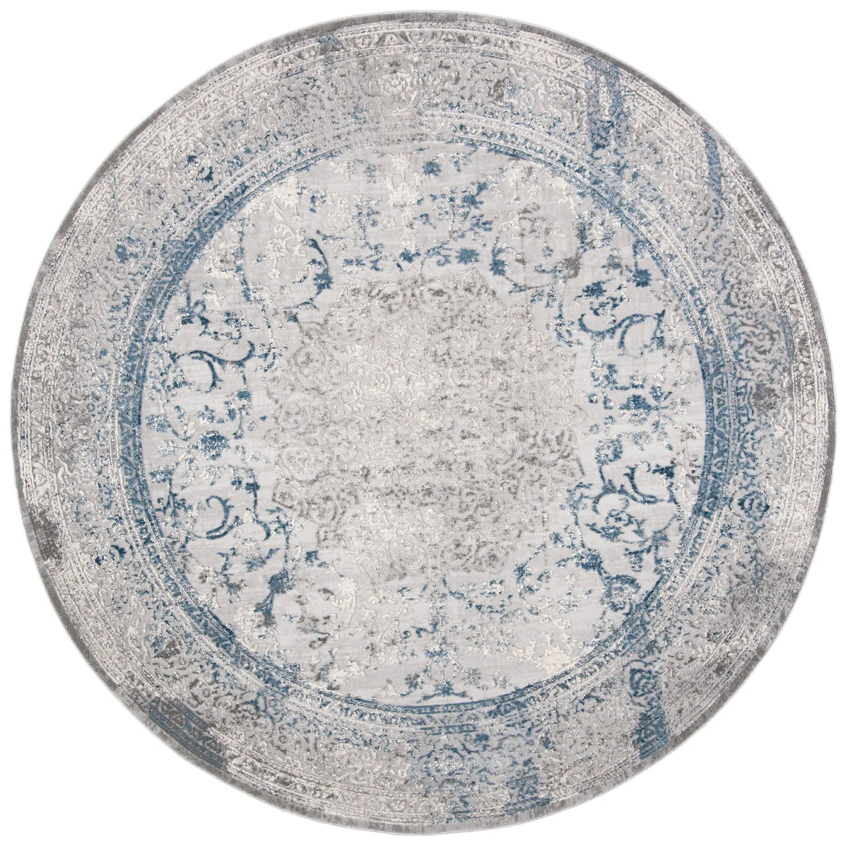 Safavieh Invista 6'-7" x 6'-7" Rug in Grey / Blue