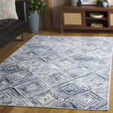 Safavieh Pyramid 4'-5" x 6'-5" Rug in Ivory / Blue