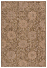 Safavieh Courtyard 4'-0" x 5'-7" Rug in Gold / Natural