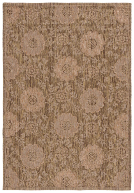 Safavieh Courtyard 4'-0" x 5'-7" Rug in Gold / Natural