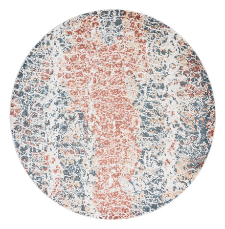 Safavieh Invista 6'-7" x 6'-7" Rug in Navy / Rust