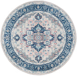 Safavieh Brentwood 6'-7" x 6'-7" Rug in Light Grey / Blue
