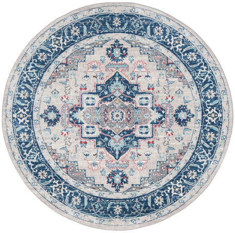 Safavieh Brentwood 6'-7" x 6'-7" Rug in Light Grey / Blue