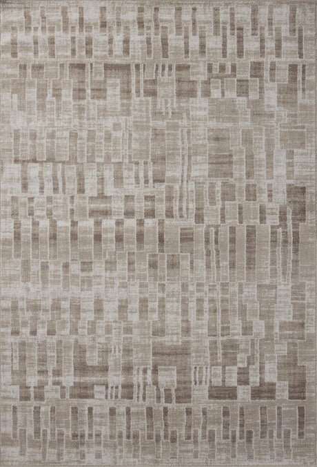 Loloi Lune LUN-02 Ivory / Mushroom Rug - main flat