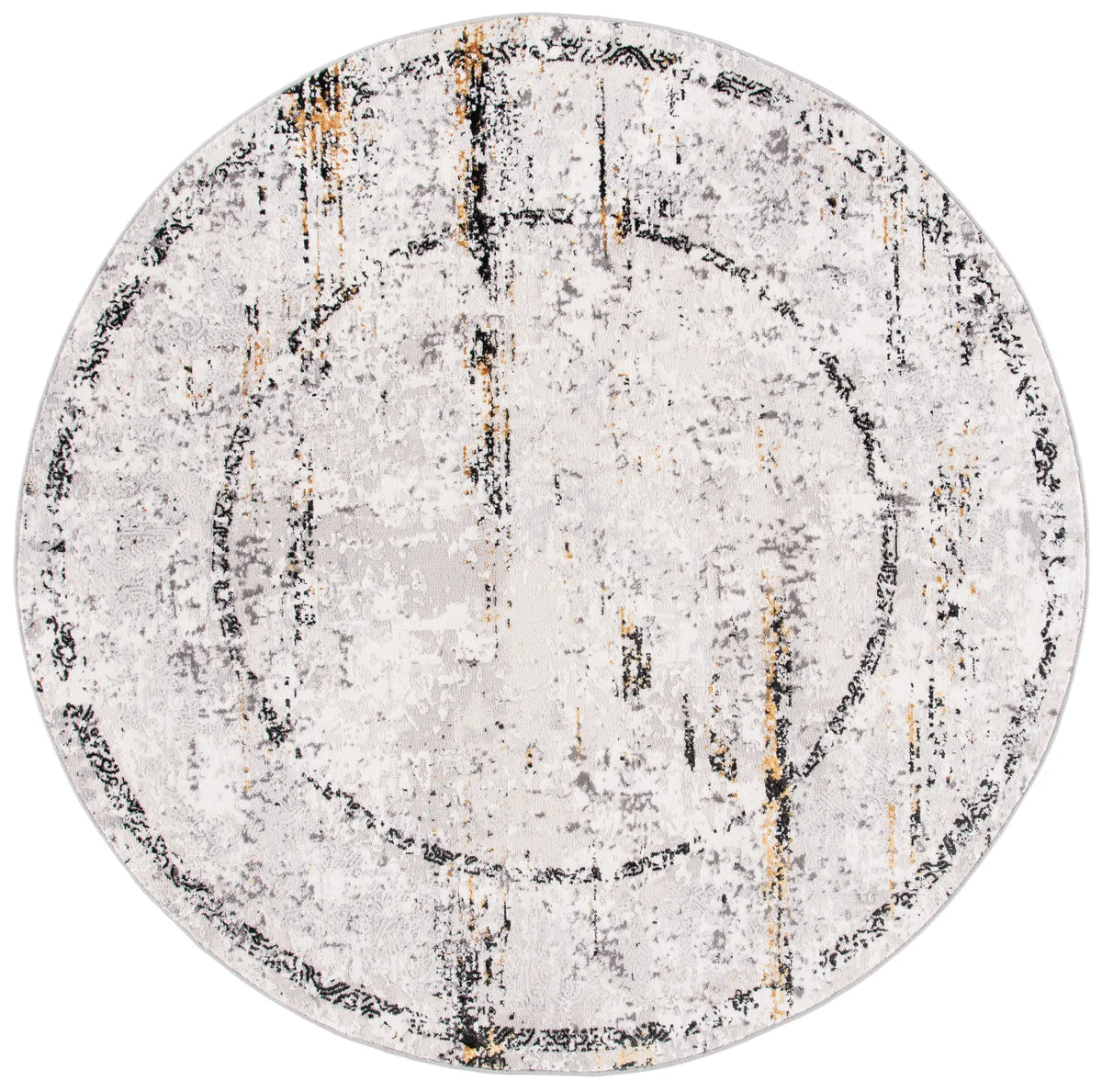 Safavieh Amelia 6'-7" x 6'-7" Rug in Grey / Gold