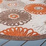 Safavieh Cabana 6'-7" x 6'-7" Rug in Beige / Orange