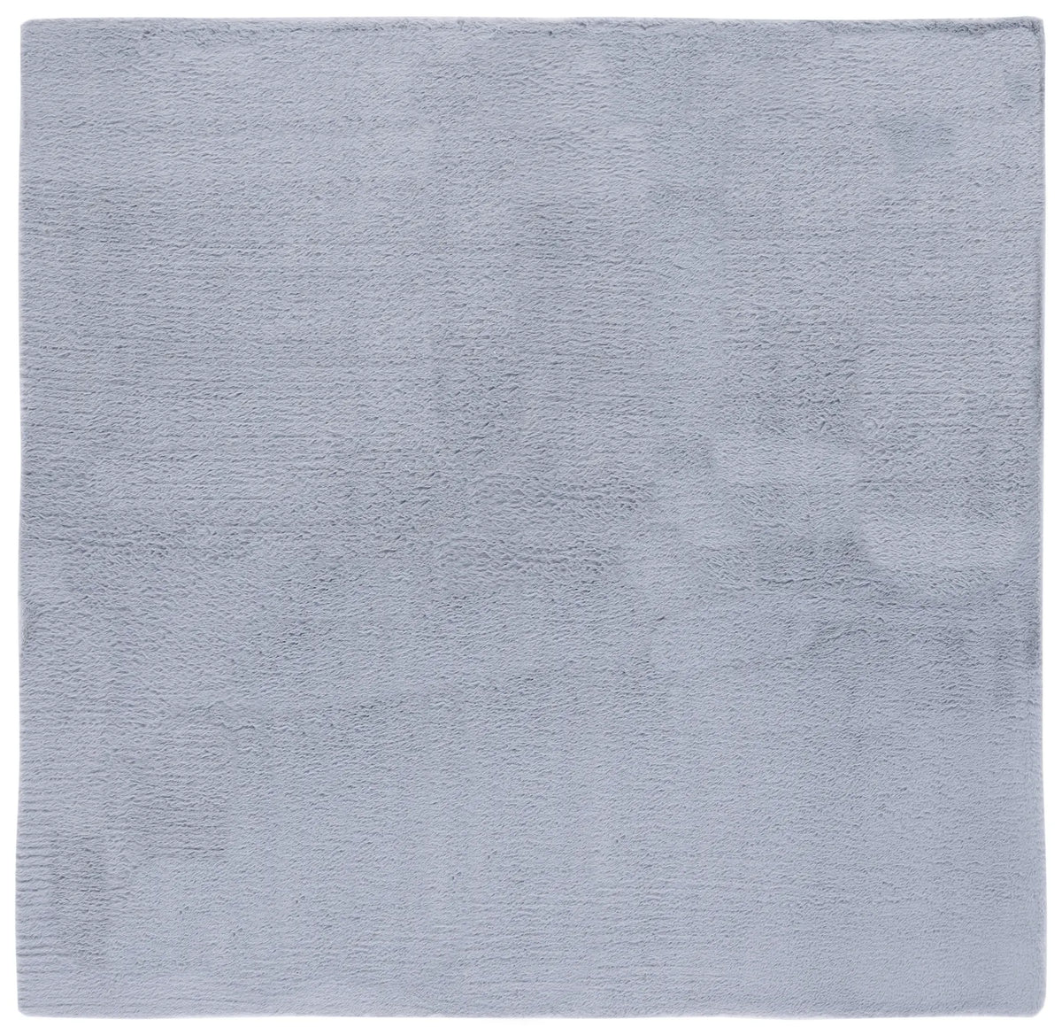 Safavieh Faux Rabbit Fur 6'-0" x 6'-0" Rug in Light Grey