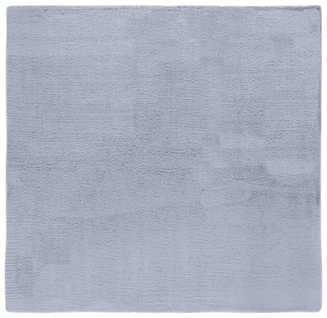 Safavieh Faux Rabbit Fur 6'-0" x 6'-0" Rug in Light Grey