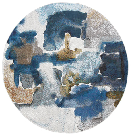 Safavieh Aria 6'-5" x 6'-5" Rug in Ivory / Navy