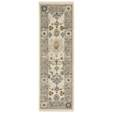 Oriental Weavers Lucca 846H1 Ivory/ Blue Rug - runner