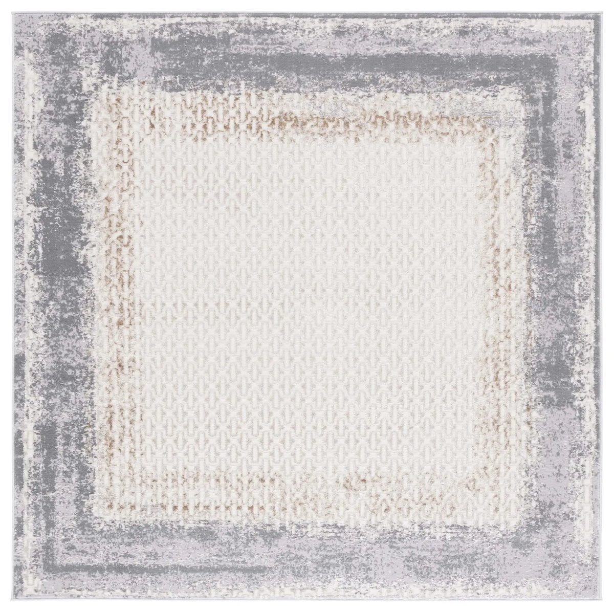 Safavieh Alenia 100 6'-7" x 6'-7" Rug in Ivory / Grey
