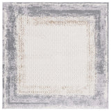 Safavieh Alenia 100 6'-7" x 6'-7" Rug in Ivory / Grey