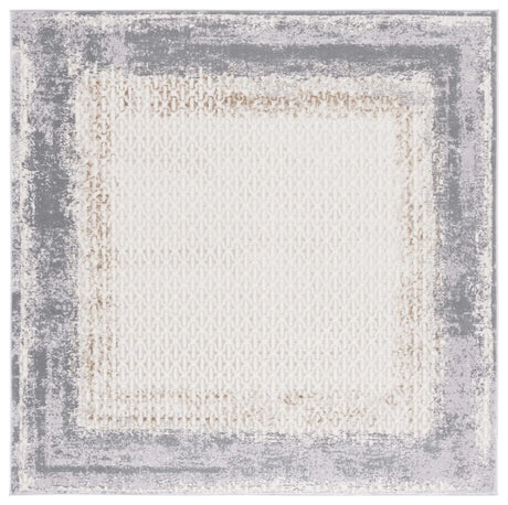 Safavieh Alenia 100 6'-7" x 6'-7" Rug in Ivory / Grey