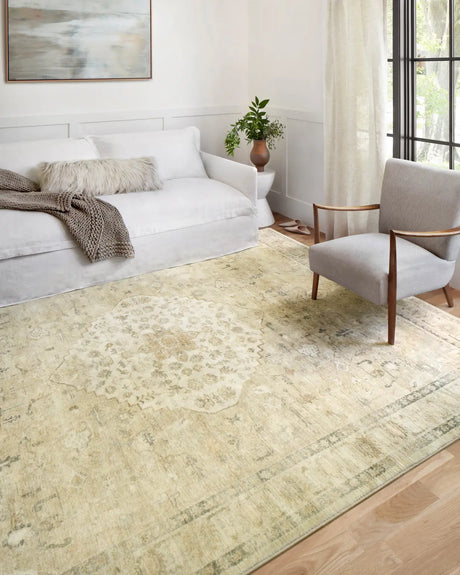 Loloi Rosette Ros-05 Sand/Ivory Rugs - room scene 2