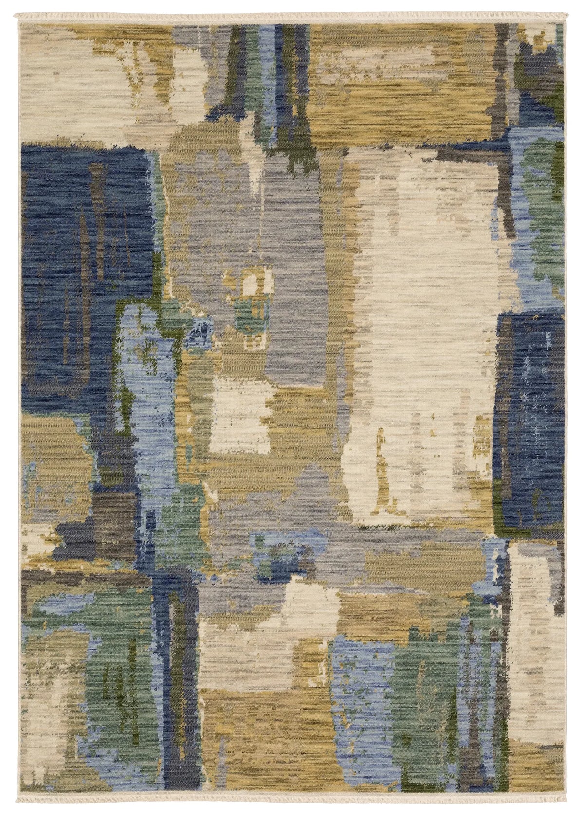 Oriental Weavers Sphinx SOLERI SOL05 Blue Abstract Rugs - main flat