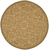 Safavieh Courtyard 6'-7" x 6'-7" Rug in Natural / Gold