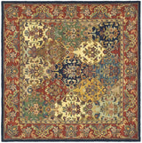 Safavieh Heritage 6'-0" x 6'-0" Rug in Multi / Burgundy