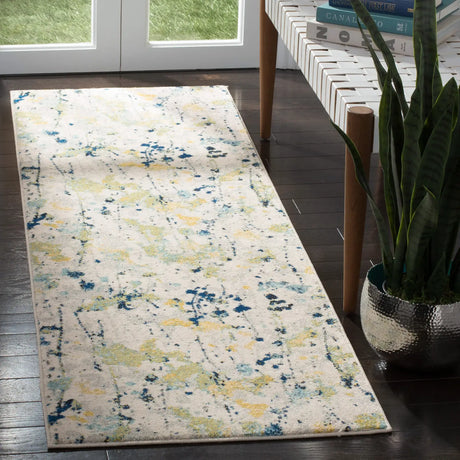 Safavieh Evoke 2'-2" x 7'-0" Rug in Ivory / Yellow