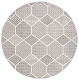 Safavieh Global 6'-7" x 6'-7" Rug in Grey / Ivory