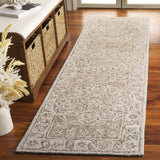 Safavieh Micro-Loop 2'-3" x 8'-0" Rug in Brown / Light Blue